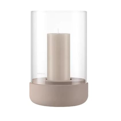 Calma lantern with block candle Ø12 cm, Fungi blomus