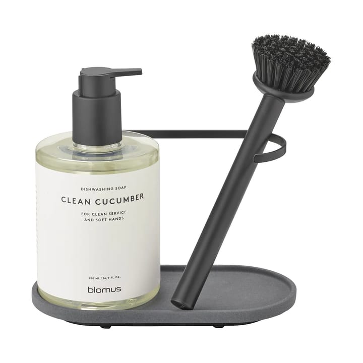 Dhuva dish brush and soap holder, Magnet blomus