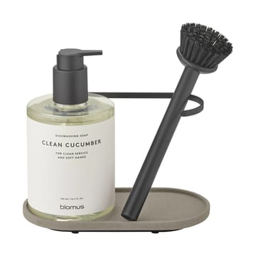 Dhuva dish brush and soap holder - Mourning Dove - blomus