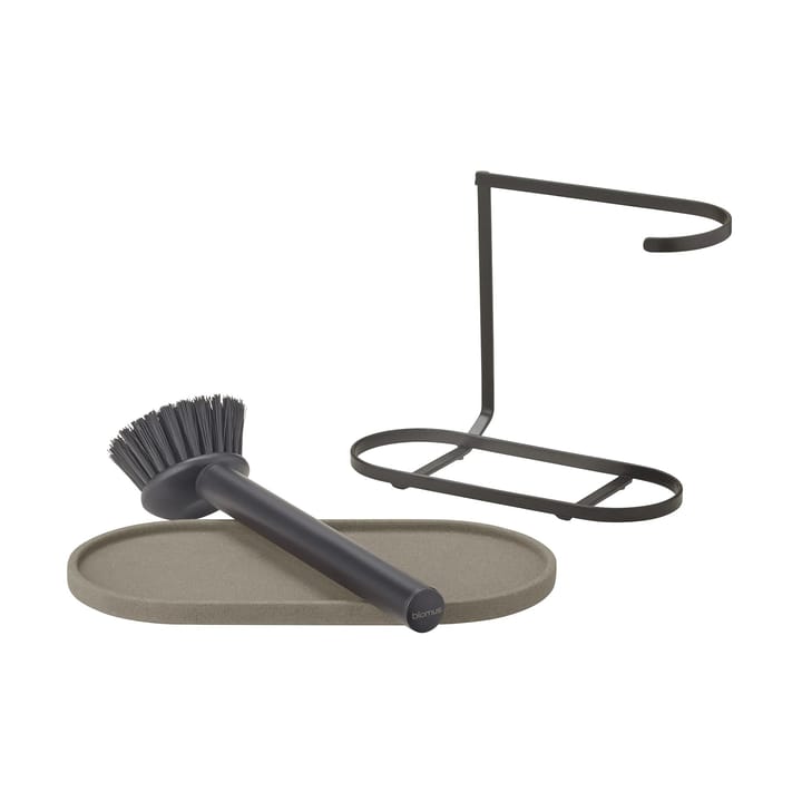 Dhuva dish brush and soap holder, Mourning Dove blomus