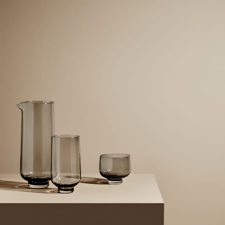 Flow tumbler glass 22 cl 2-pack, Smoke blomus