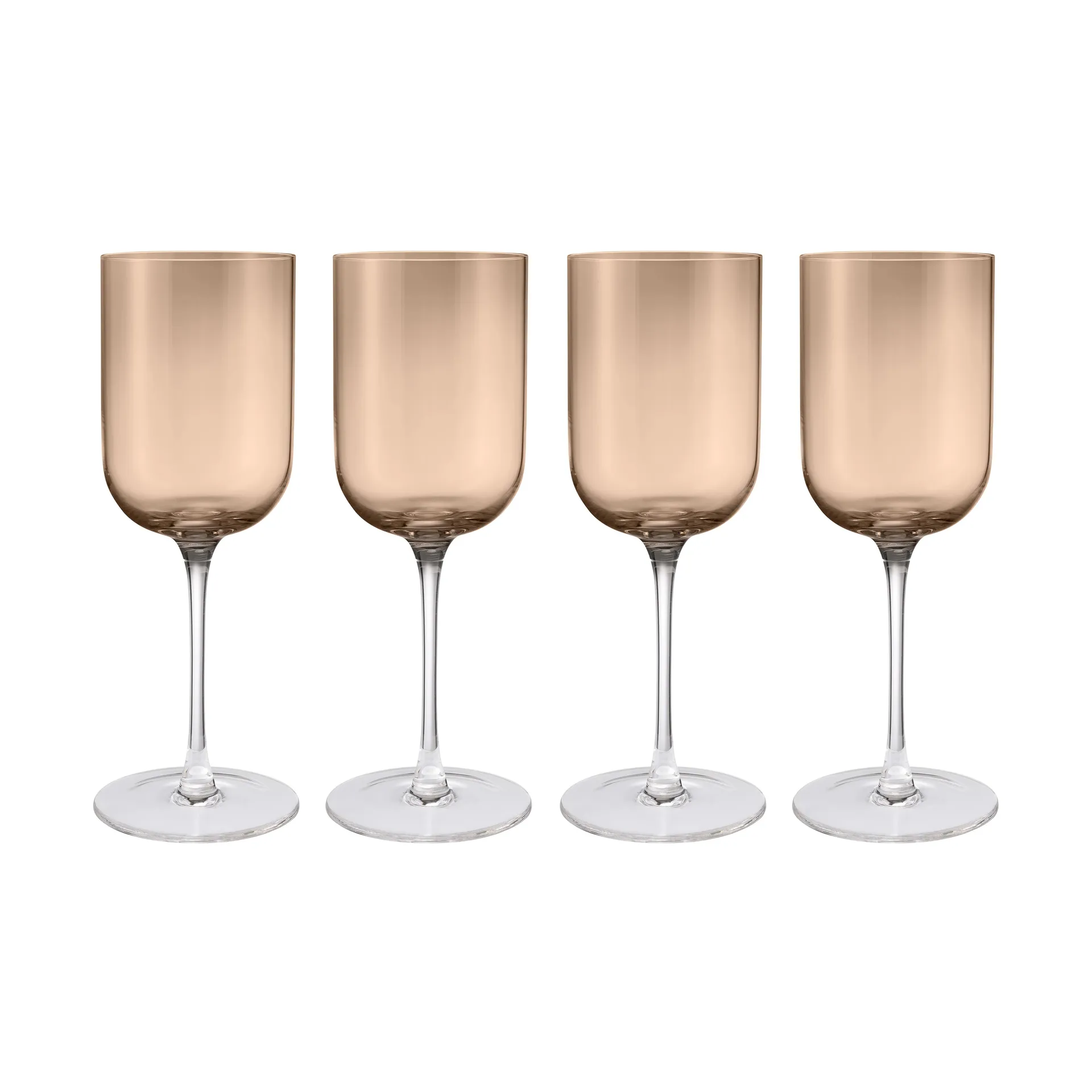 Fuumi red wine glass 40 cl 4-pack, Coffee-clear blomus