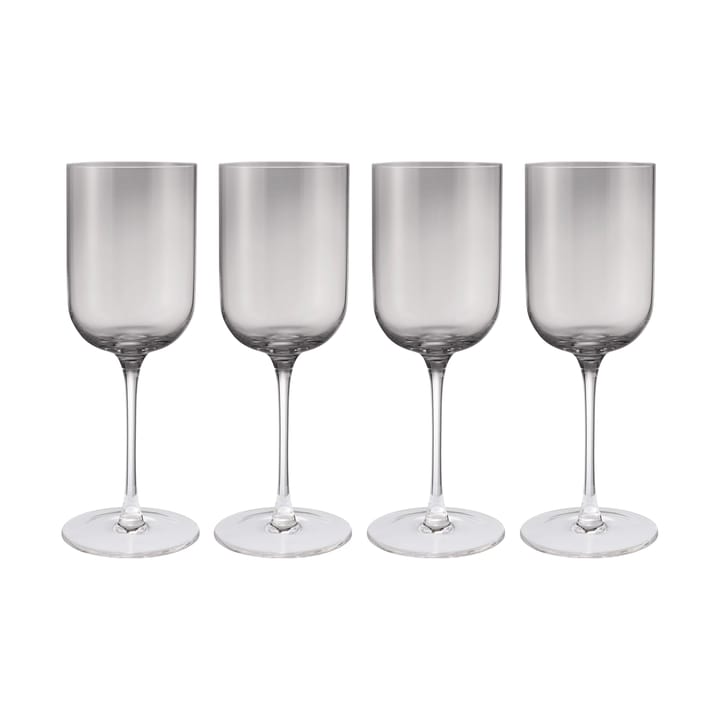 Fuumi red wine glass 40 cl 4-pack - Smoke-clear - Blomus