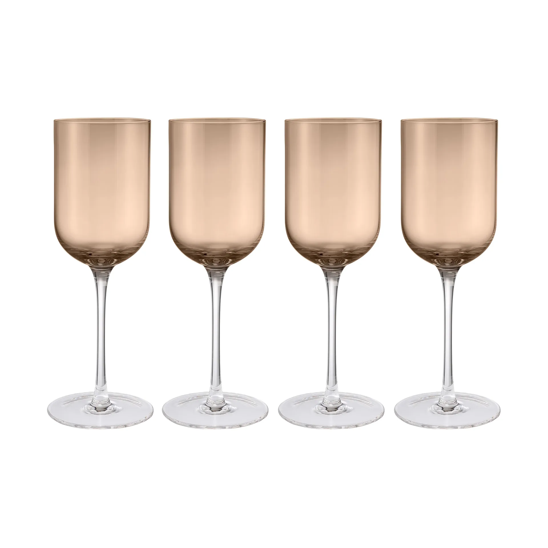 Fuumi wine glass 31 cl 4-pack, Coffee-clear blomus