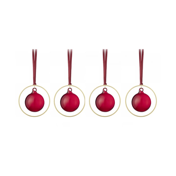 KITAI Christmas bauble 8,5 cm 4-pack, Port blomus