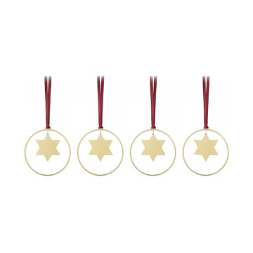KITAI tree decoration 8,5 cm 4-pack - Stars - blomus
