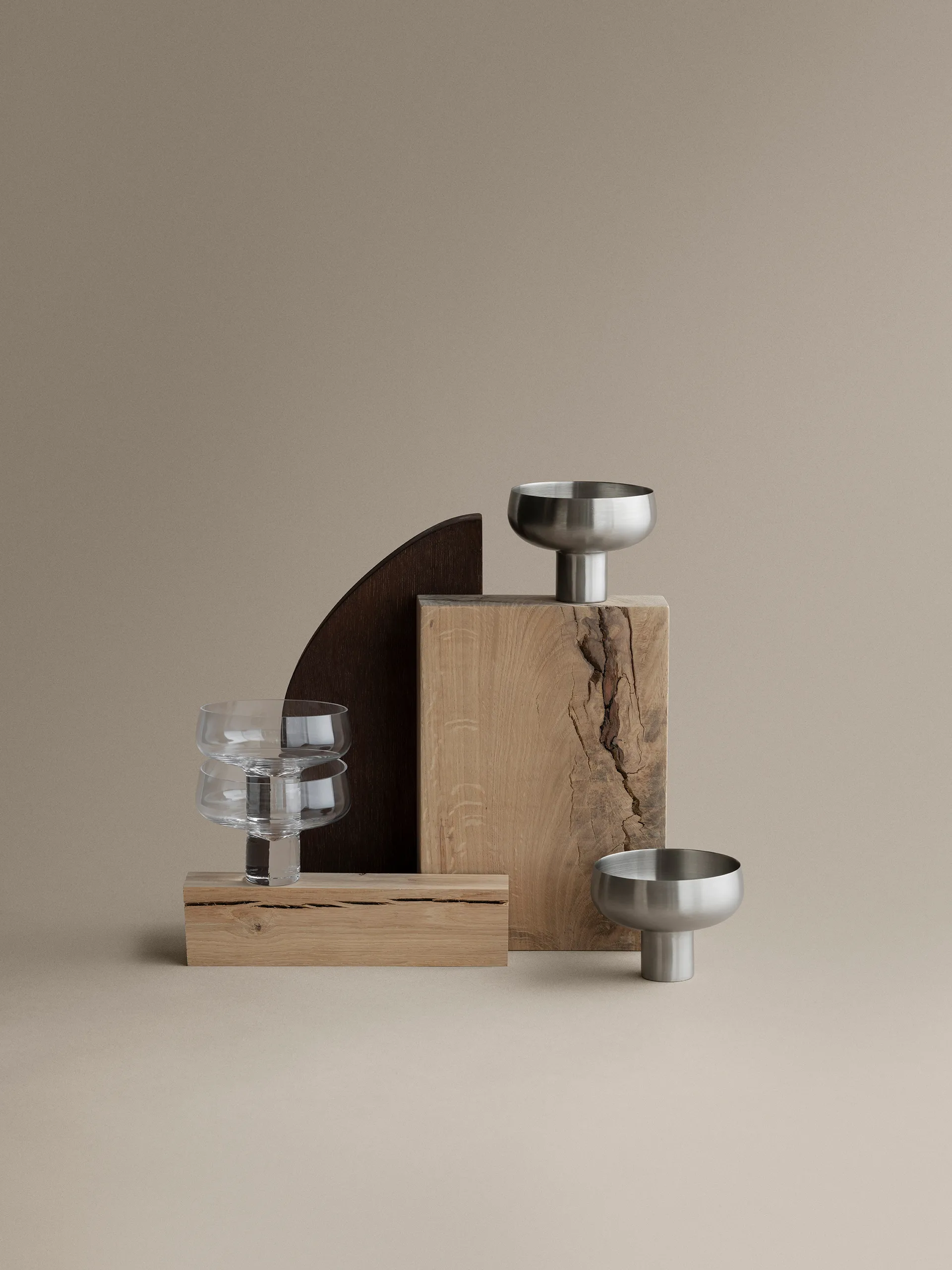 Koyoi champagne glass Coupe 9 cl, Stainless steel blomus