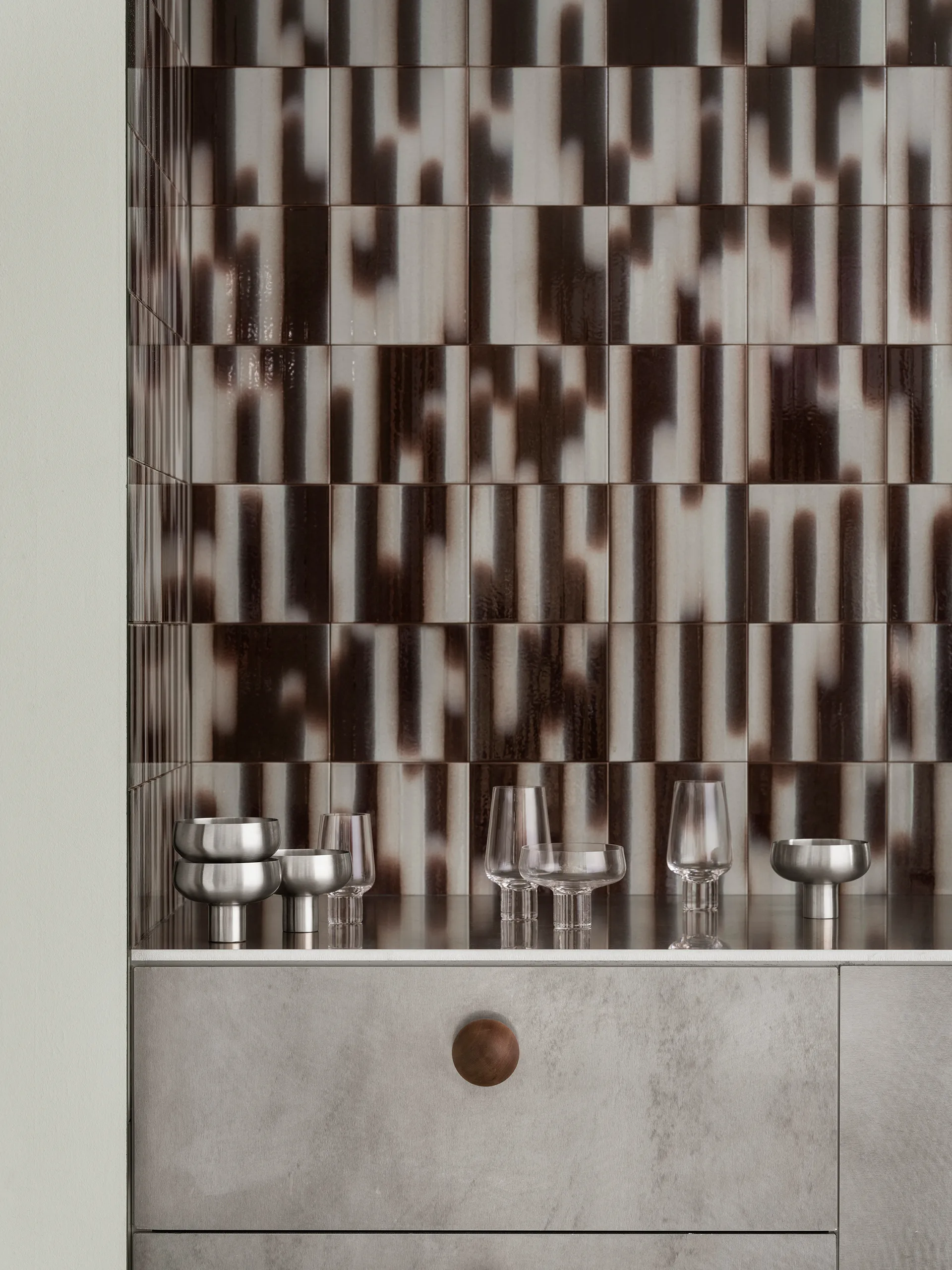 Koyoi champagne glass Coupe 9 cl, Stainless steel blomus