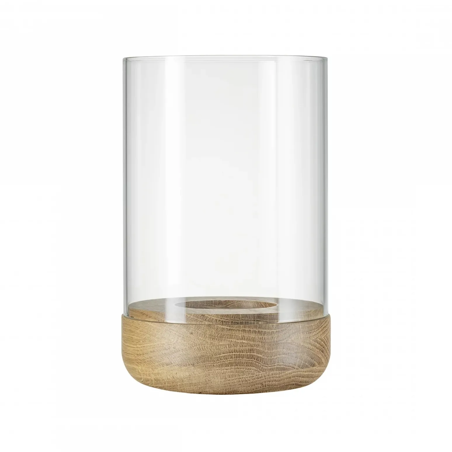 Lanto lantern lantern M Ø12 cm, Transparent-oak blomus