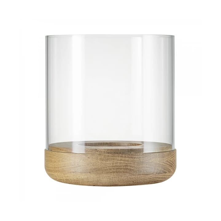 Lanto lantern lantern XL Ø26.5 cm - Transparent-oak - Blomus