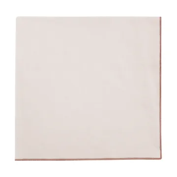 Lineo linen napkin 42x42 cm - Moonbeam-mocha mousse - blomus