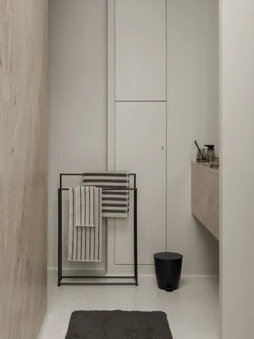 Modo towel rail - Black, 86x60x18.5 cm - blomus