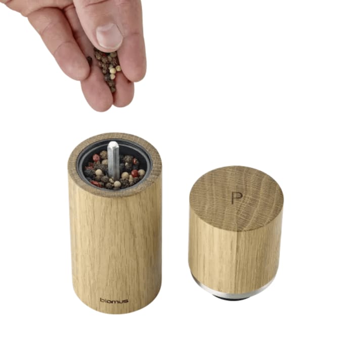 Pepe Salt and Pepper Grinder Set 15 cm, Oak blomus