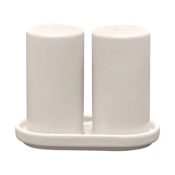 Pilar salt and pepper shakers, set of 2 - Moonbeam, Ø4.5x11.5 cm - blomus