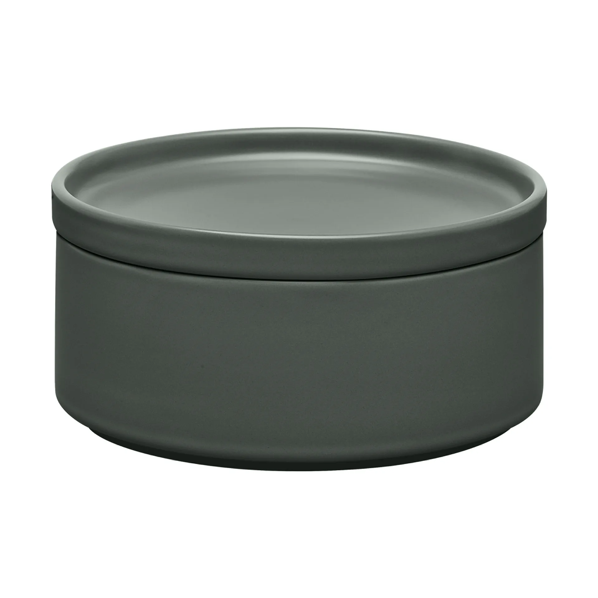 Pilar storage jar with lid, Agave Green, Ø15.5x7.5 cm blomus