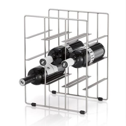 Pilare wine rack 9 bottles, Steel blomus