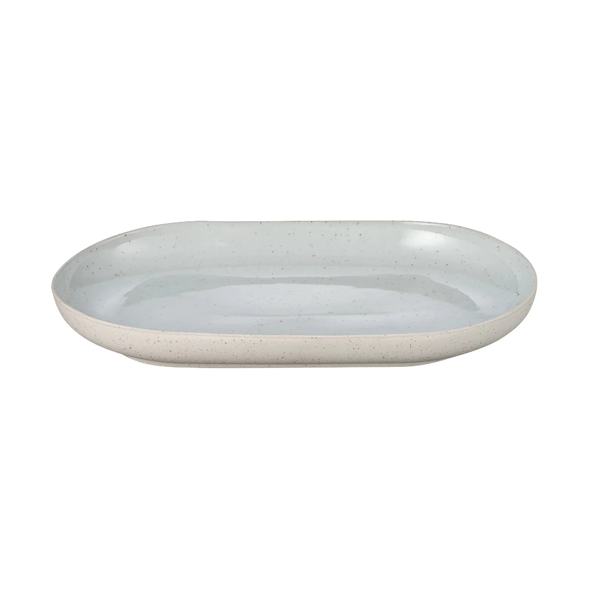 Sablo serving plate deep S 17x29 cm, Cloud blomus