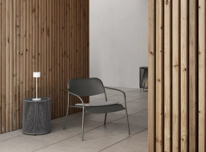 Seat pad to YUA lounge chair, Melange grey blomus