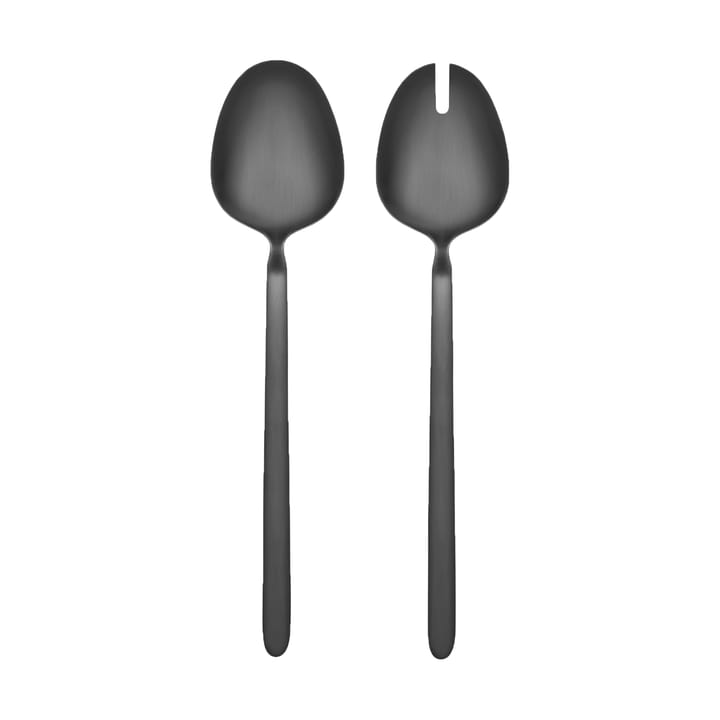 STELLA salad cutlery black 2-pack - 28 cm - Blomus