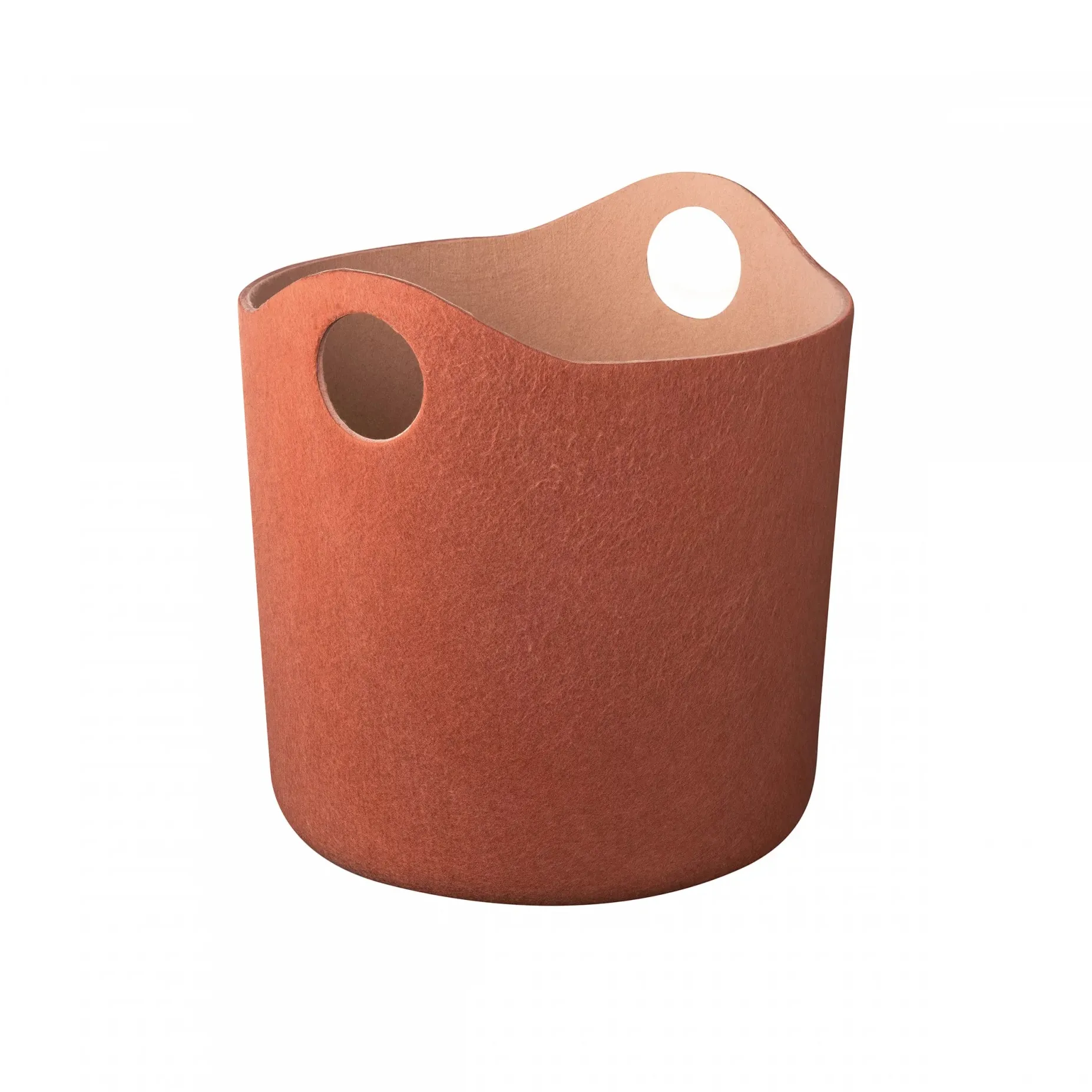 Tiggy storage box throw M Ø42.5 cm, Rustic brown-tan blomus