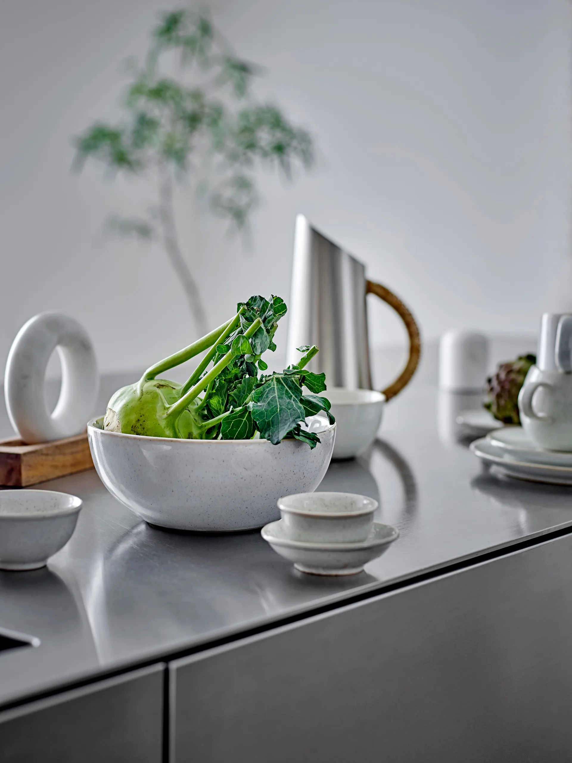 Addison bowl 7.5 cl, White Bloomingville