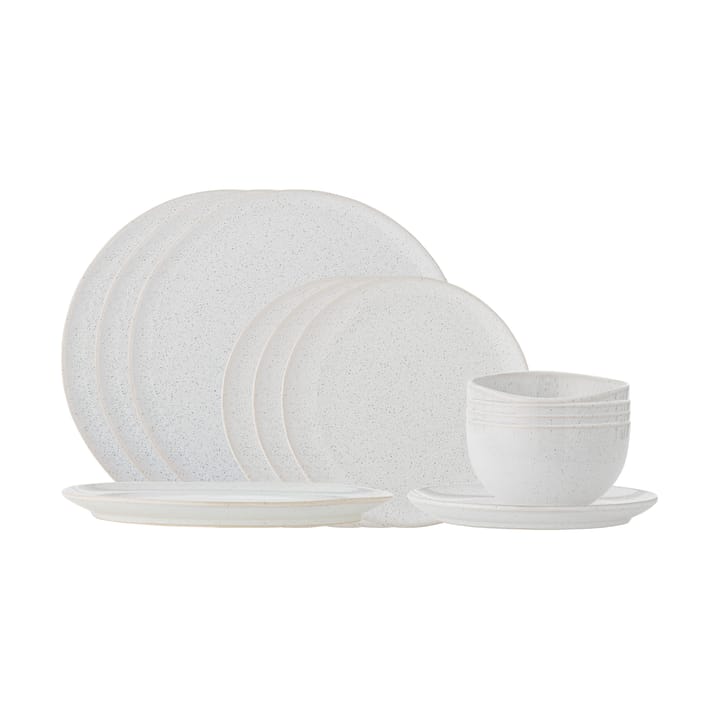 Addison dinnerware set 12 pieces - White - Bloomingville
