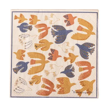 Anniversary paper napkin 20-pack - Yellow - Bloomingville