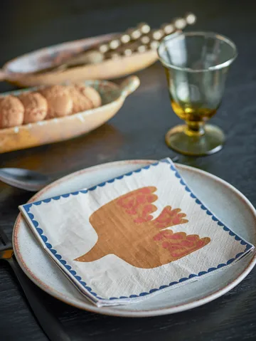 Anniversary paper napkin 20-pack - Yellow - Bloomingville