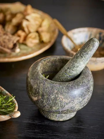 Arazo mortar with impact Ø12.5 cm - Green - Bloomingville