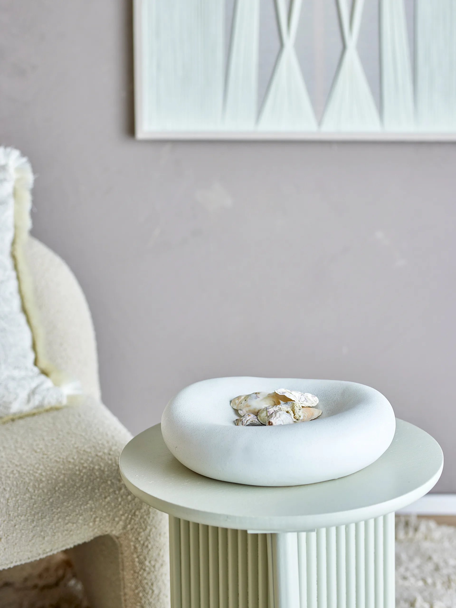 Audra bowl Ø30 cm, White Bloomingville