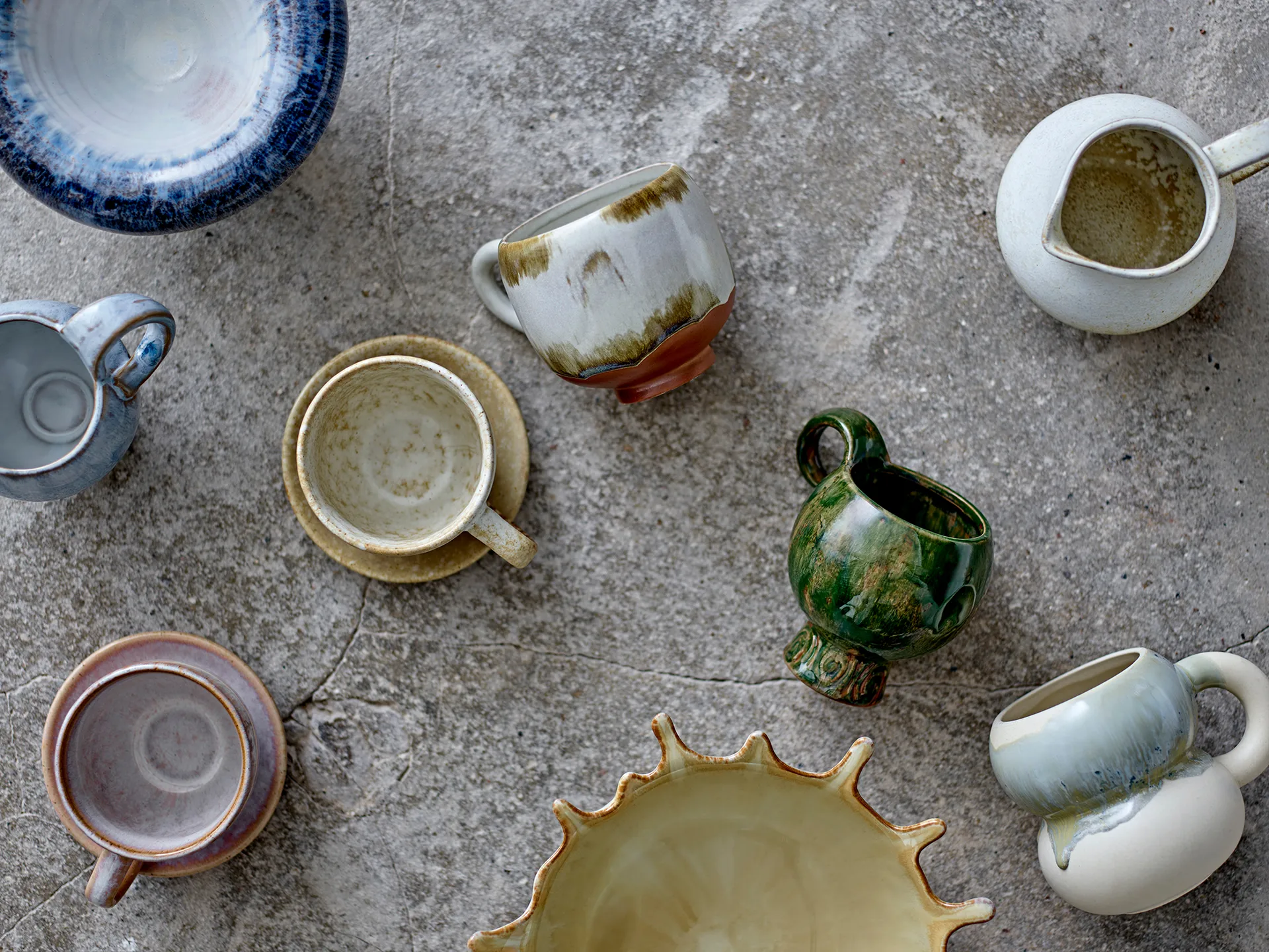 Avonlea cup 4-pack, Green Bloomingville