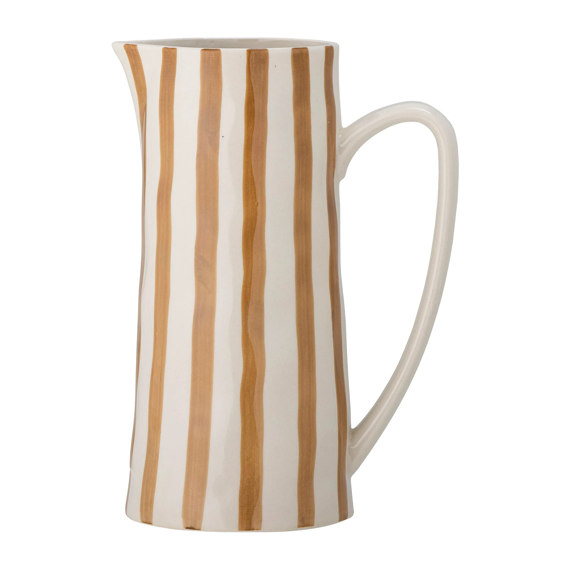 Begonia pot stoneware 23.5 cm, Brown stripes Bloomingville