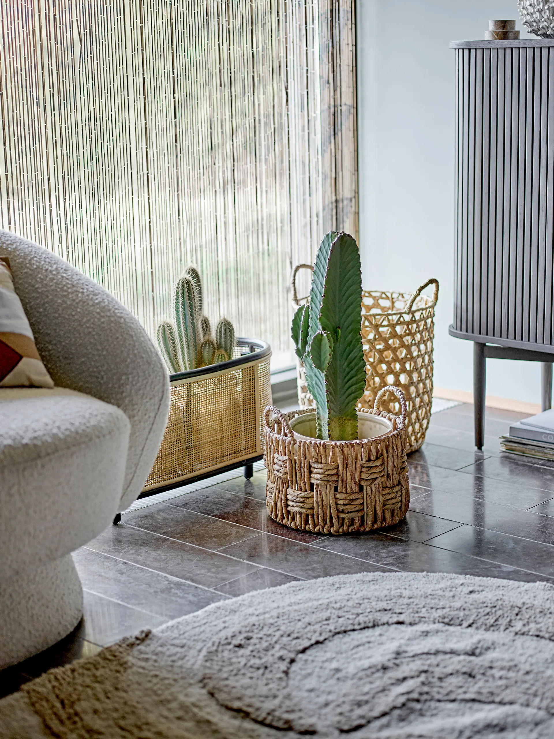 Betsey cotton rug 100x140 cm, Natural Bloomingville