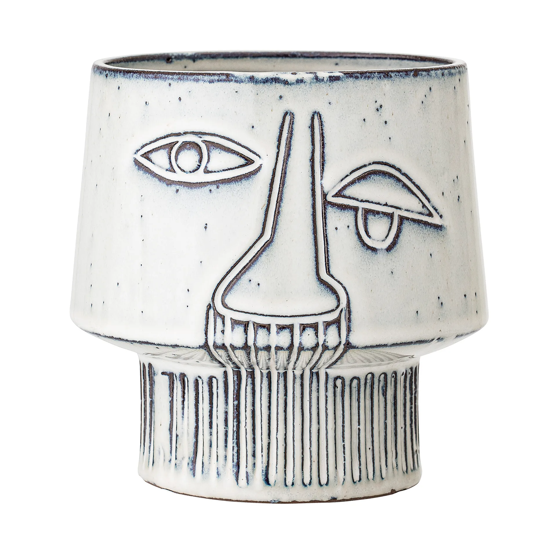 Bloomingville flowerpot on foot Ø15 cm, Grey Bloomingville