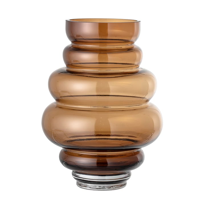 Bloomingville glass vase 24 cm - brown - Bloomingville