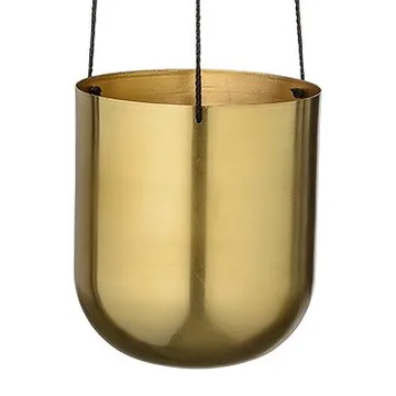Bloomingville hanging flowerpot metal Ø13.5 cm - brass - Bloomingville