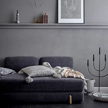 Bloomingville metal vase 29 cm - grey - Bloomingville