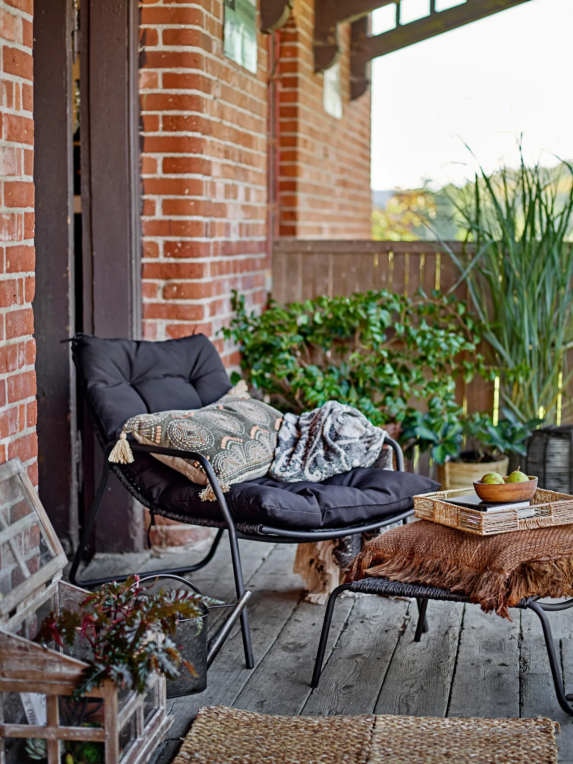 Boel sun chair, Black Bloomingville