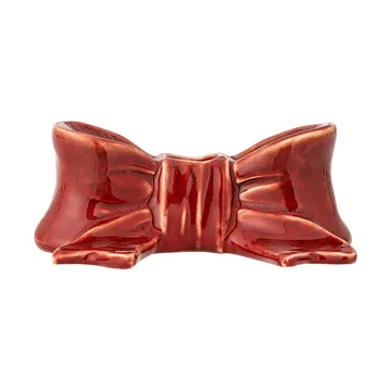 Bow candle holder - Red, 11.5 cm - Bloomingville