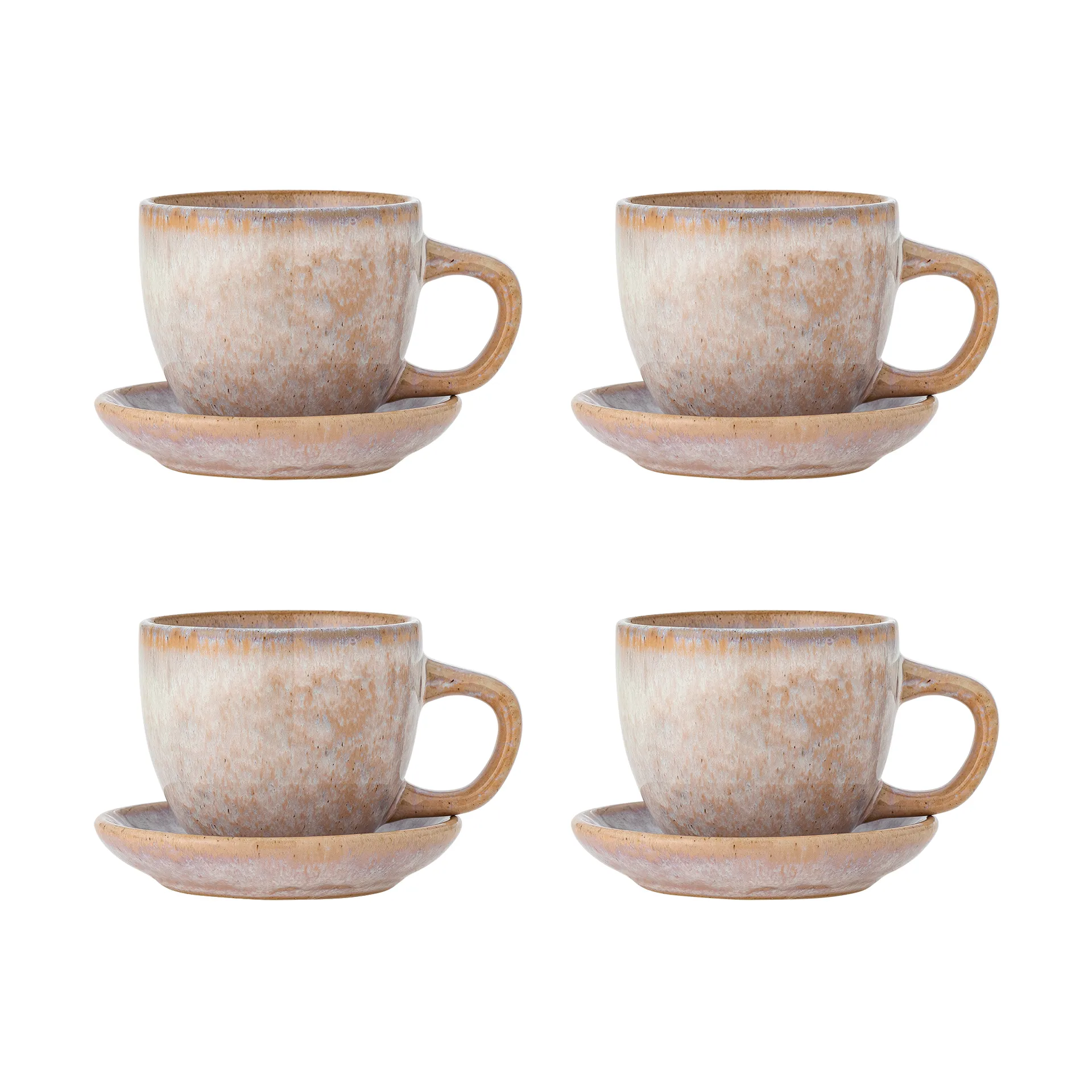 Brenta cup with saucer 4-pack, Rose Bloomingville