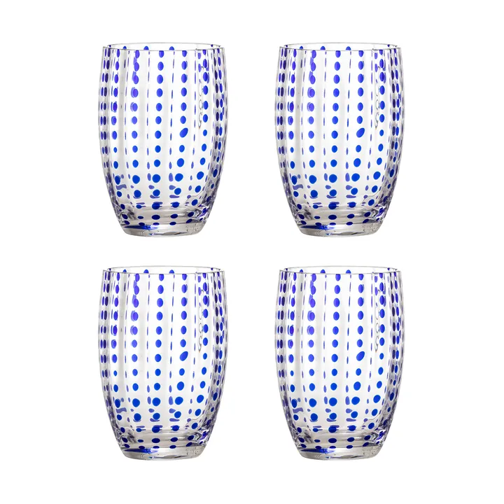 Brinley drinking glasses 4-pack - Blue - Bloomingville