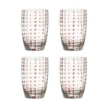 Brinley drinking glasses 4-pack - Brown - Bloomingville
