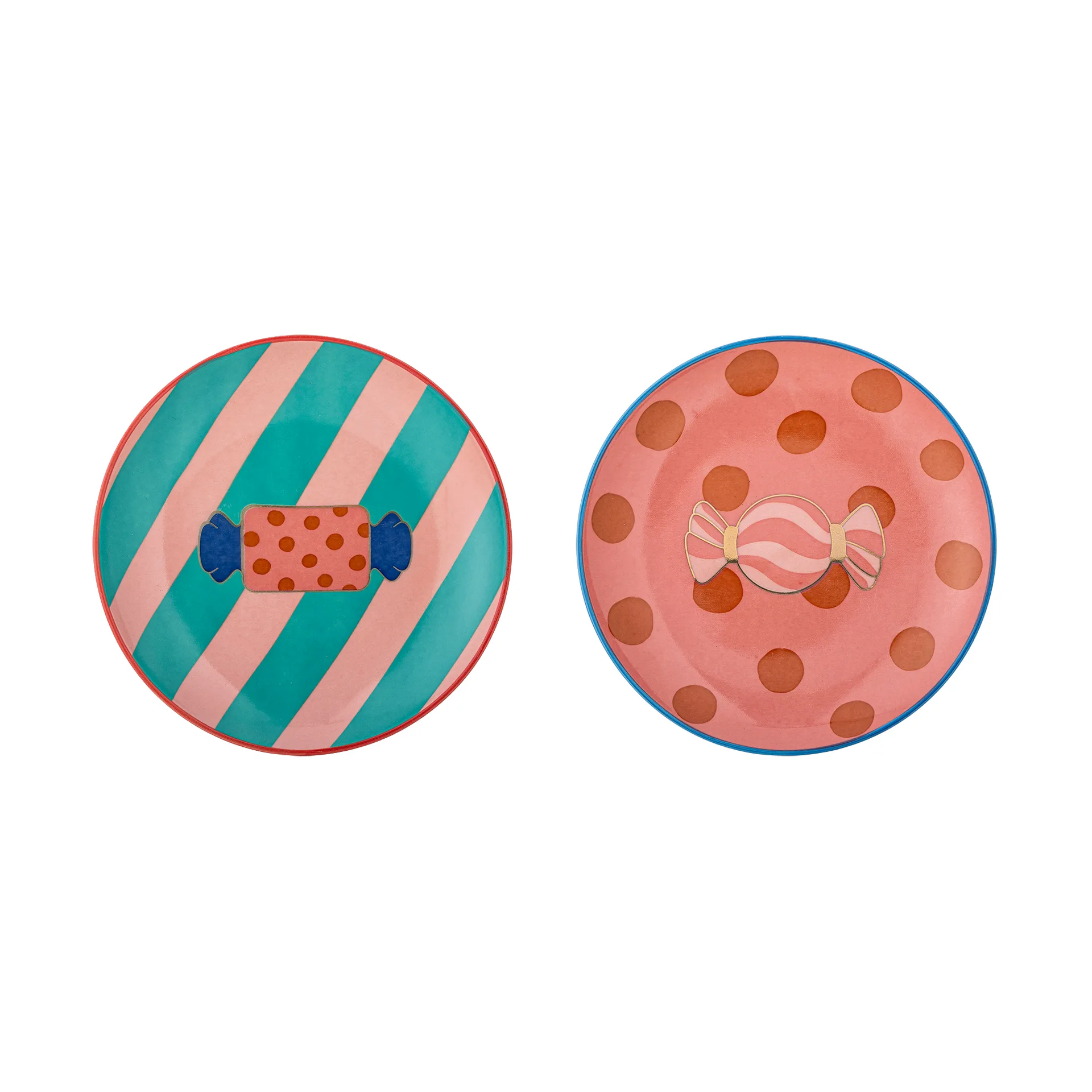 Caramella plate Ø16 cm 2 pieces, Pink Bloomingville