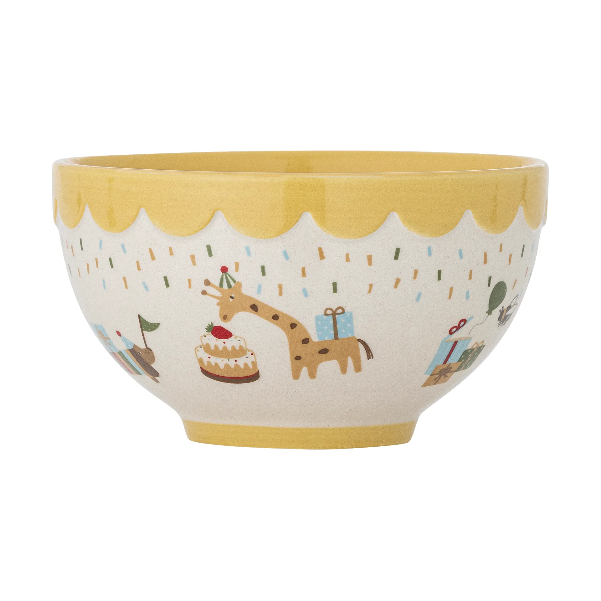 Celebrate bowl Ø13.5 cm, Yellow Bloomingville
