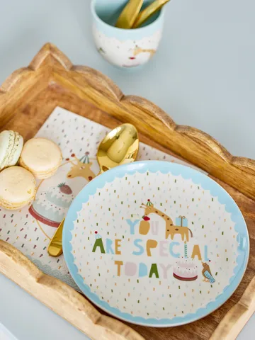 Celebrate plate Ø16 cm - Blue - Bloomingville