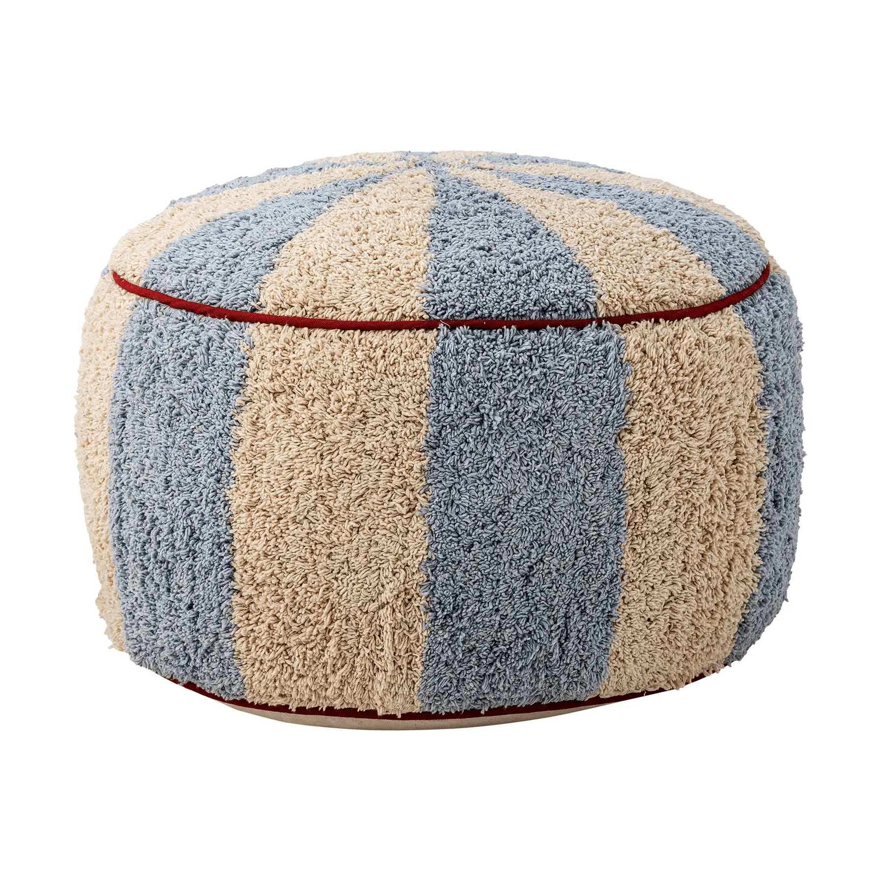Charoline pouf Ø44 cm, Blue-white-red Bloomingville