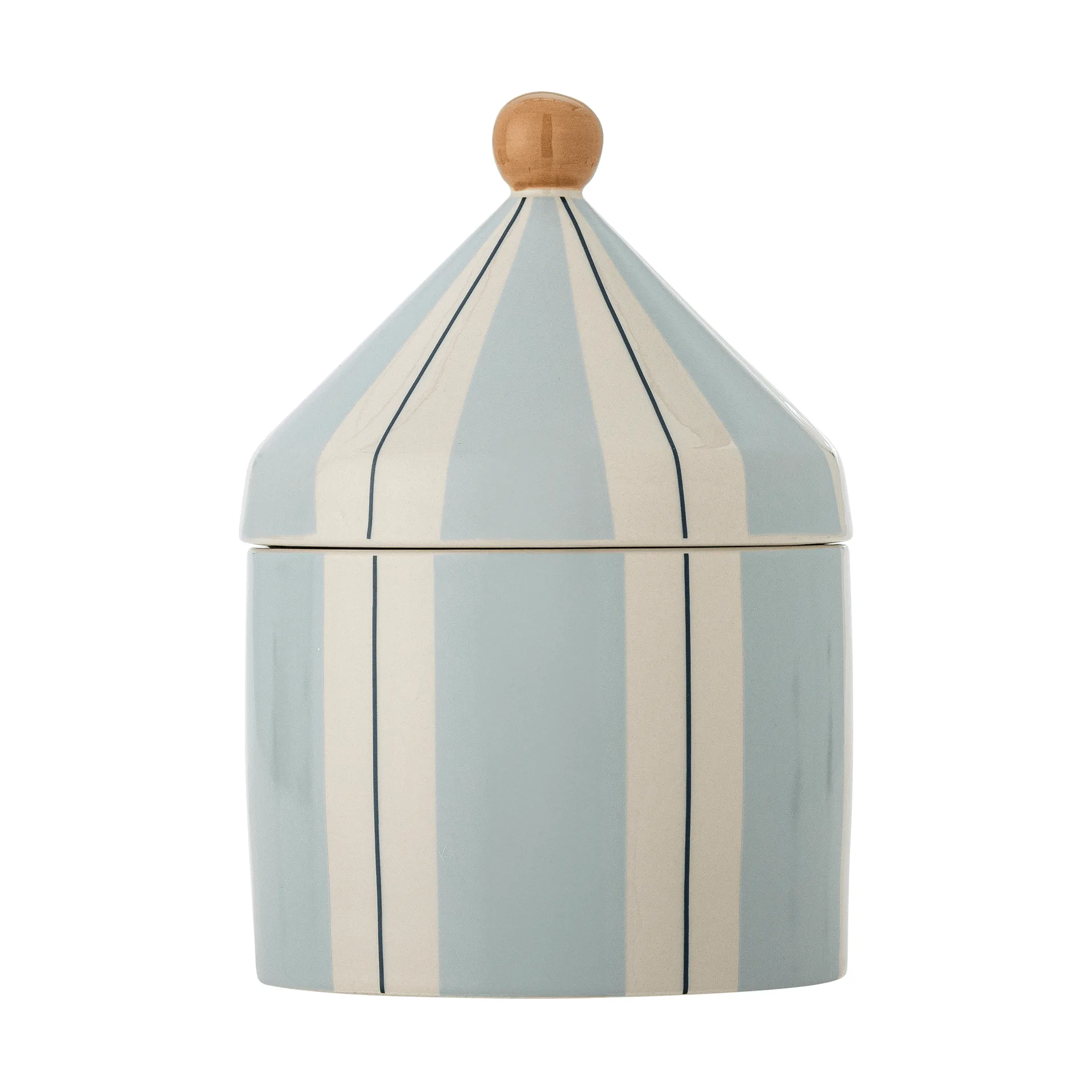 Cimmi jar with lid, Blue Bloomingville