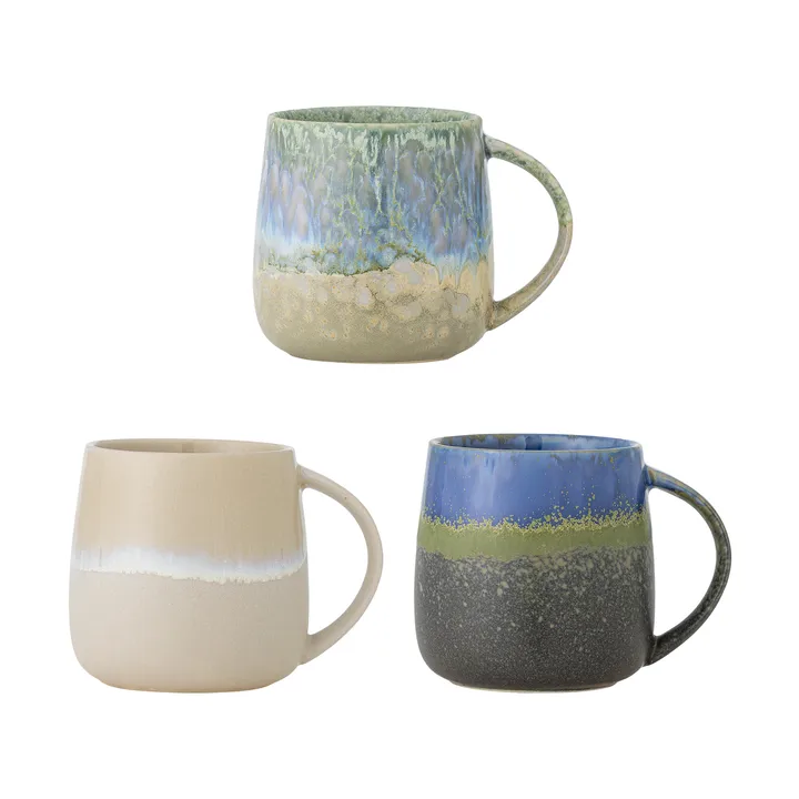 Cloe mug 46 cl 3-piece - Blue - Bloomingville