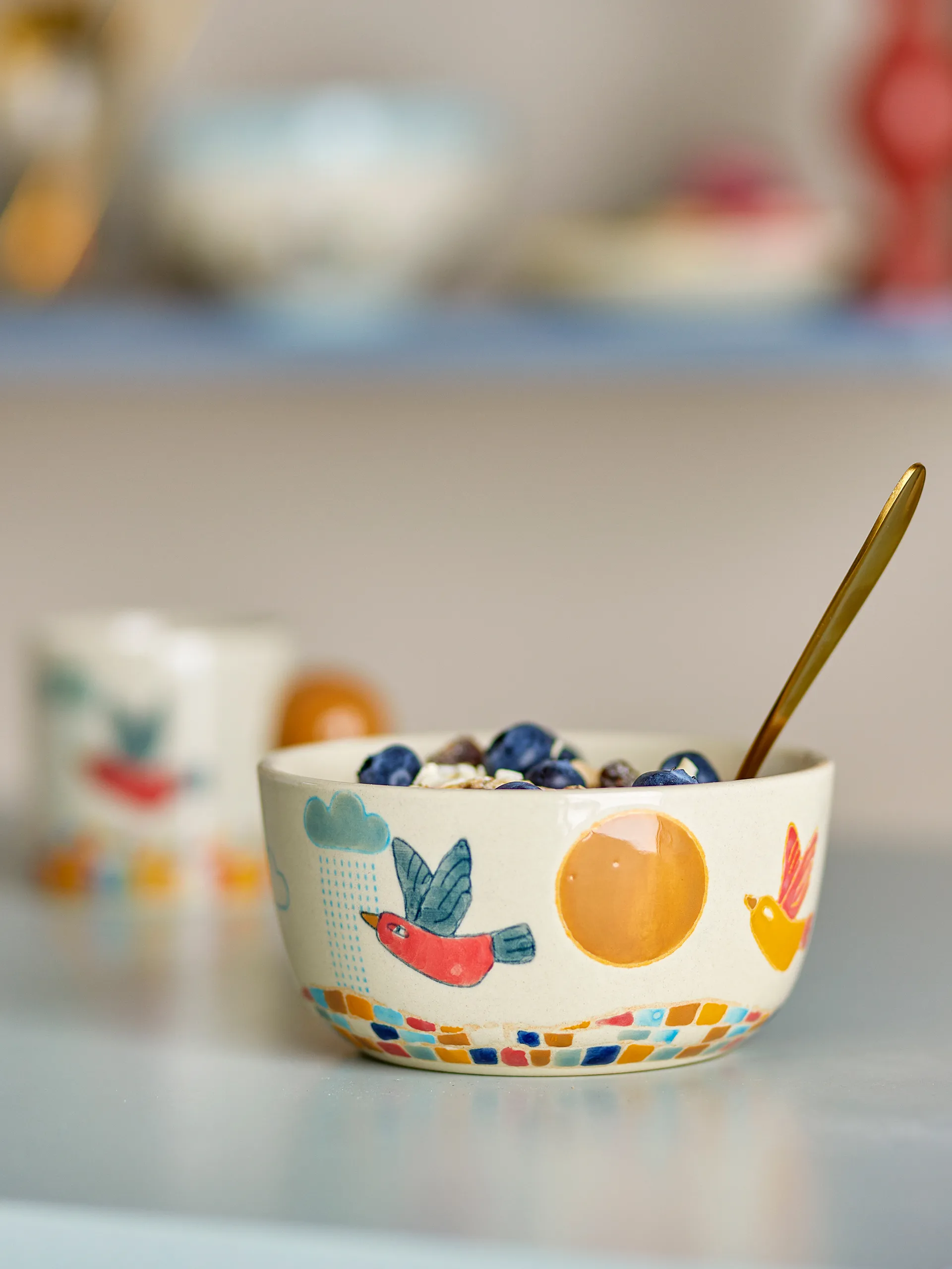 Colorine bowl Ø12 cm, Natural Bloomingville