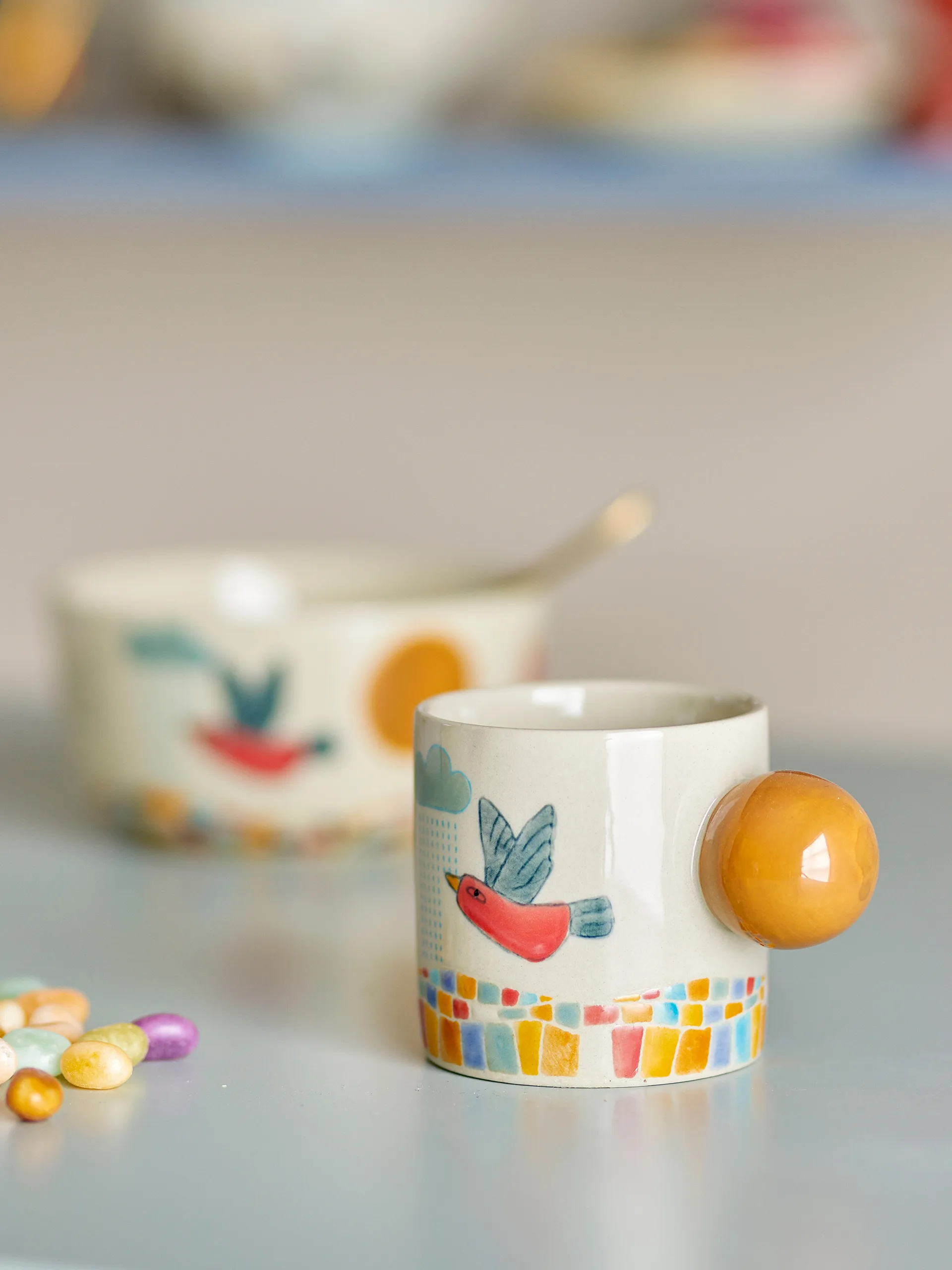 Colorine cup 15.5 cl, Natural Bloomingville